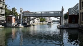 Le canal de l'Ourcq. (Illustration)