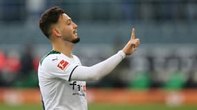 Ramy Bensebaini avec le Borussia Monchengladbach en février 2022