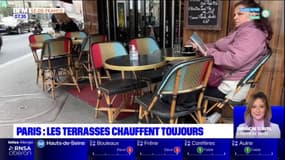 Paris: les terrasses chauffent toujours