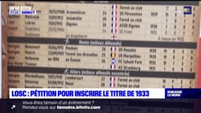 LOSC: une pétition pour inscrire le titre de 1933