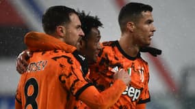 Aaron Ramsey, Juan Cuadrado et Cristiano Ronaldo en janvier 2021.