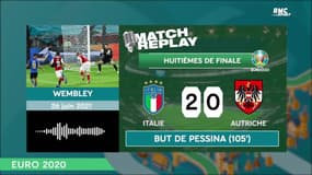Euro 2021 : Le goal replay de Italie 2-1 Autriche (ap. prol)