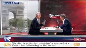 Guillaume Pépy face à Jean-Jacques Bourdin en direct