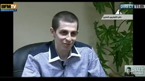Gilad Shalit, ce mardi matin à la télévision israélienne, peu après sa libération.