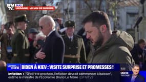 Les promesses de Joe Biden lors de sa visite surprise à Kiev 