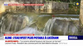Tempête Aline: l'eau toujours impropre à la consommation à Lucéram