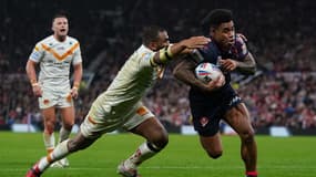 L'essai de Kevin Naiqava prive les Dragons catalans du titre en rugby à XIII