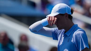 Jannik Sinner dépité lors du Masters 1000 de Cincinnati, août 2025