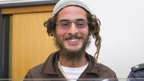 L'extrémiste juif Meier Ettinger après son arrestation.
