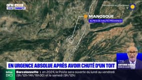 Manosque: un ouvrier en urgence absolue après avoir traversé le toit d'une bâtisse en travaux