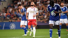 Rayan Cherki lors de Strasbourg-OL, 13 août 2023