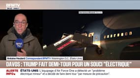 L'avion de Donald Trump fait demi-tour pour "un problème électrique mineur" alors qu'il se rendait au forum économique de Davos, en Suisse
