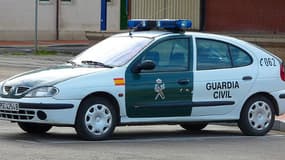 Un véhicule de la Guardia civil, la police espagnole