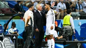 Carlo Ancelotti et Jude Bellingham le 14/08/2024