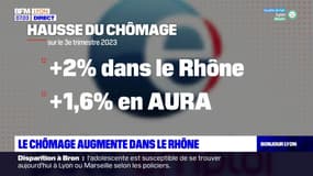 Rhône: le chômage augmente dans le département