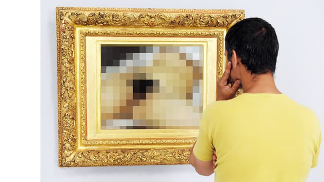 Le tableau "L'Origine du monde" de Gustave Courbet doit être flouté pour être publié sur Facebook.