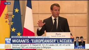Migrants: Macron exprime son désaccord pour des centres dits "de refoulement"