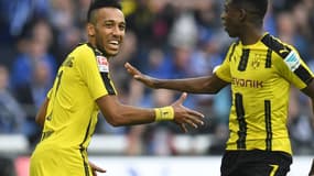 Pierre-Emerick Aubameyang et Ousmane Dembélé