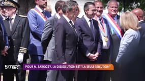 Nicolas Sarkozy, la dissolution est "la seule solution"