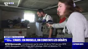 Crues en Moselle: les sinistrés constatent les dégâts