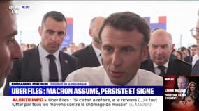 Uber Files: "J'en suis fier" assume Emmanuel Macron 