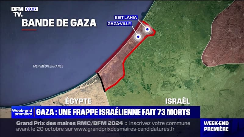 Une frappe israélienne a fait au moins 73 morts dans la bande de Gaza