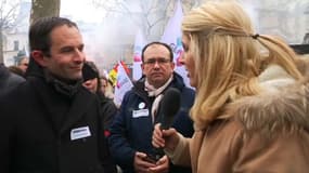 "Si ce mouvement échoue, demain des gares fermeront", prédit Benoît Hamon