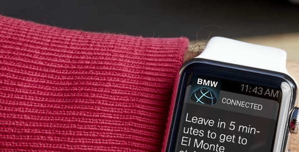 BMW Connected informe le conducteur de son heure de départ optimale pour son prochain rendez-vous, après avoir analysé les conditions de trafic en temps réel, l’heure et le lieu de son prochain rendez-vous.