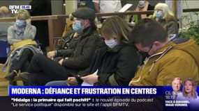La défiance vis-à-vis du vaccin Moderna provoque des tensions dans les centres