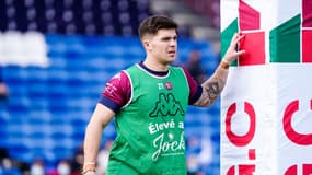 Matthieu Jalibert lors d'un échauffement de l'UBB, le 2 février 2022