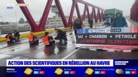 Le Havre: des scientifiques ont mené plusieurs actions de blocage