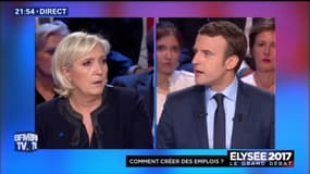 "Le nationalisme, c'est la guerre", lance Emmanuel Macron à Marine Le Pen