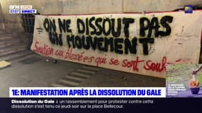 Lyon: une manifestation après la dissolution du groupe antifasciste "le Gale" confirmée par le Conseil d'État