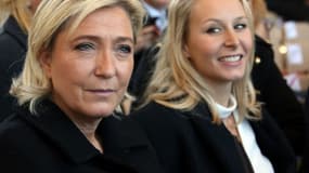 Marine Le Pen et Marion Maréchal le 15 octobre 2016 à Nice.