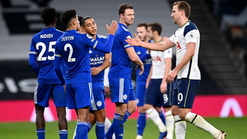 Joueurs Leicester et H. Kane