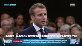 Président Magnien ! : Rodez, Macron tente de rassurer sur les retraites  - 04/10