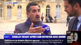 Syndicats reçus à Matignon: "On a été francs et directs de chaque côté de la table" affirme Frédéric Souillot (FO)