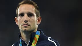 Renaud Lavillenie sur le podium des JO de Rio en 2016