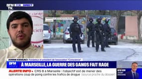 Violences à Marseille: "Ce qui nous inquiète le plus, c'est de voir que les auteurs sont de plus en plus jeunes", affirme Amine Kessaci (président de l'association "Conscience")