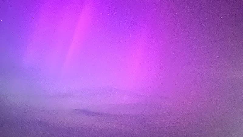 Aurore boréale au Royaume-Uni, à Margate, le 10 mai 2024