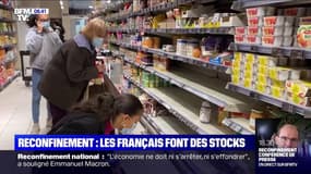 Reconfinement: les Français font de nouveau des stocks