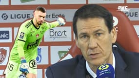Brest-OL : "On savait que Cibois faisait semblant de dégager du pied droit" explique Garcia