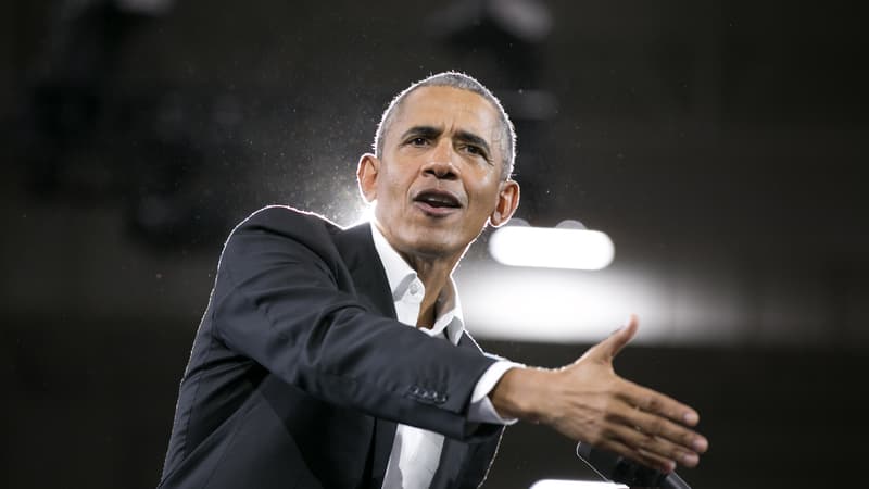 Barack Obama lors d'un meeting à Atlanta, Géorgie, le 2 novembre.