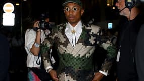 Pharrell Williams à son premier défilé à Paris pour Louis Vuitton, le 20 juin 2023