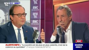 "Le projet que porte Jean-Luc Mélenchon ne peut pas rassembler une majorité de Français": François Hollande était l'invité de Jean-Jacques Bourdin sur RMC