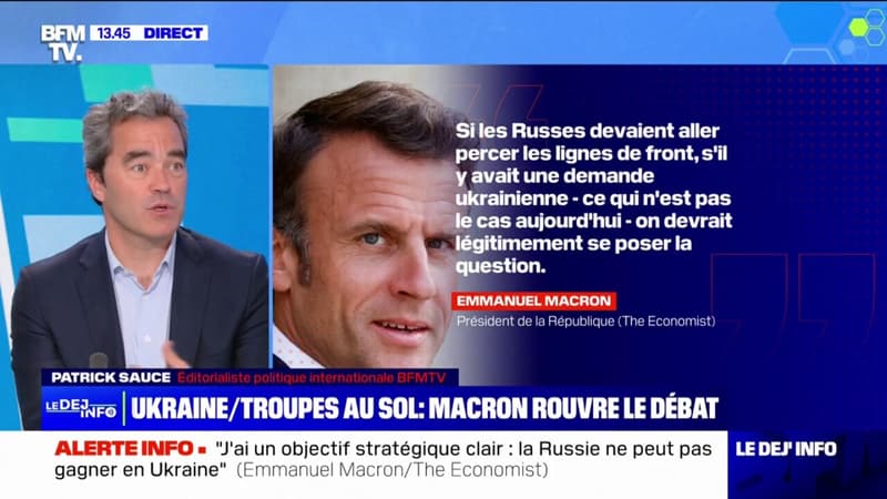 Guerre en Ukraine: Emmanuel Macron met une nouvelle fois en garde la Russie d'un envoi de troupes au sol