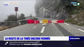 Alpes-Maritimes: la route de la Tinée toujours fermée après l'éboulement