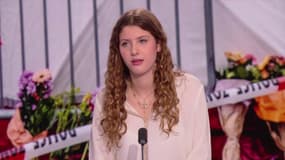 Victoria, rescapée de l'incendie de Crans-Montana, sur le plateau de BFMTV ce vendredi 2 janvier 2026.