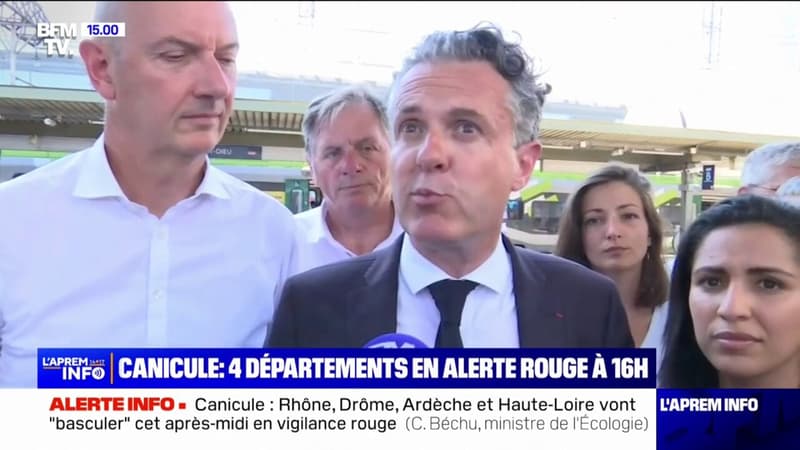 Canicule: Christophe Béchu annonce que 4 départements basculent en vigilance rouge