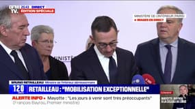 Cyclone à Mayotte: Bruno Retailleau annonce "cinq vagues successives de renforts pour la sécurité civile", jusqu'à mercredi